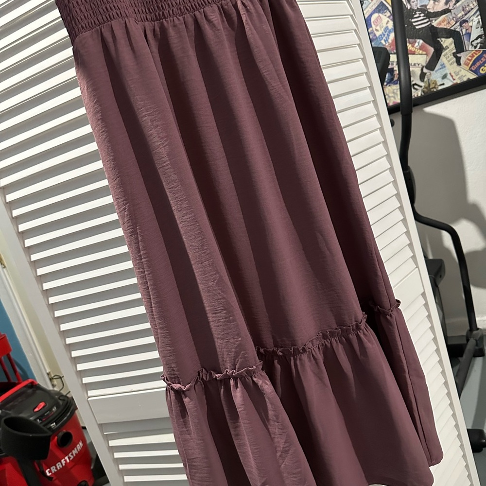 Bellamie Long Sleeve Plum Dress - Picture 3 of 9